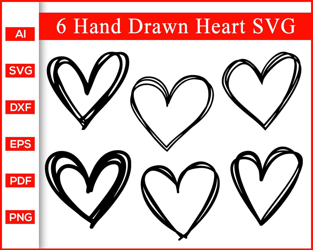 Download Hand Drawn Heart Svg Bundle Editable Svg File