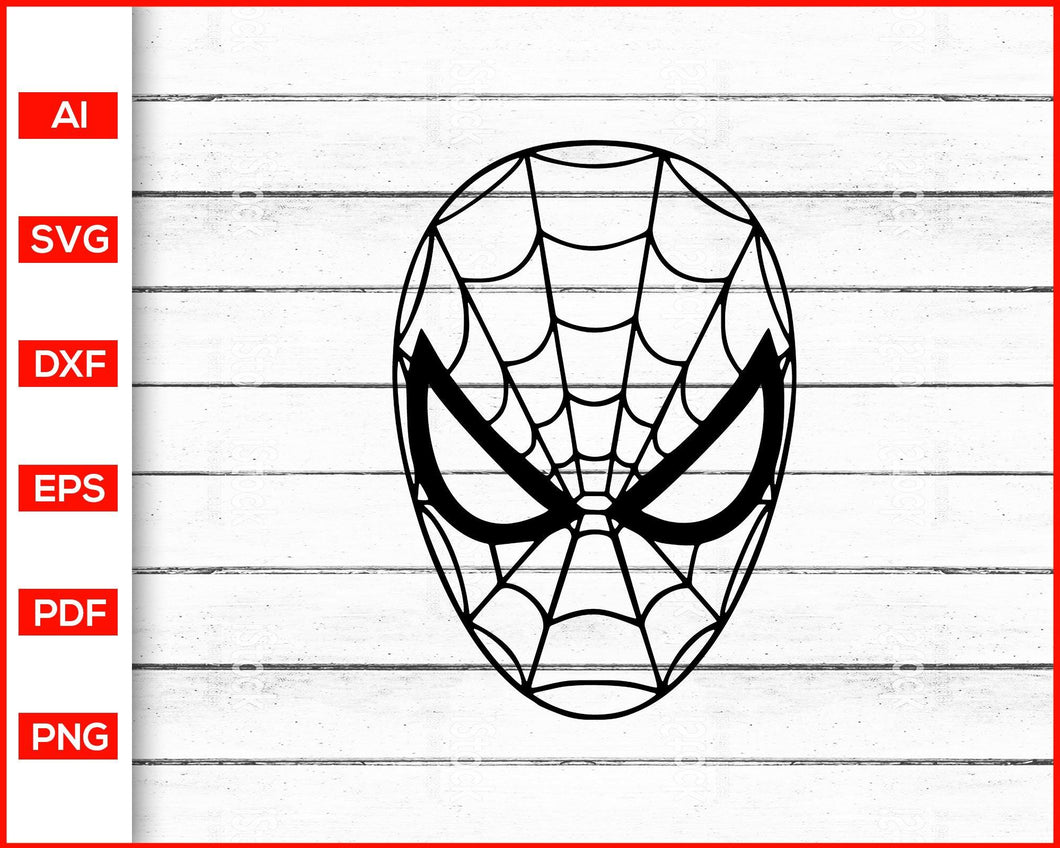 Download Spider Svg Spiderman Svg Spiderman Head Spiderman Mask Editable Svg File