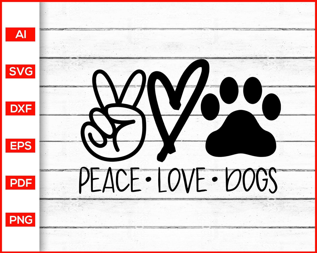 Free Free 216 Peace Love Dogs Svg Free SVG PNG EPS DXF File