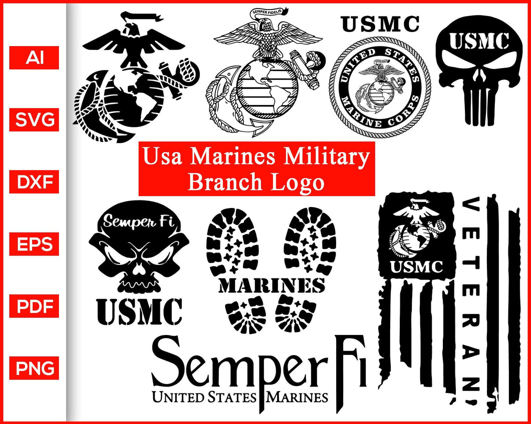Download Usa Marines Military Branch Logo Symbol Coast Guard Svg Editable Svg File