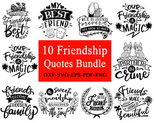 Download Friendship Quotes Bundle Friendship Day Funny Quotes Bundle Inspira Editable Svg File