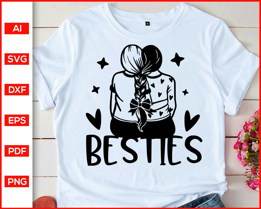 Download Besties Best Friend Svg Editable Svg File