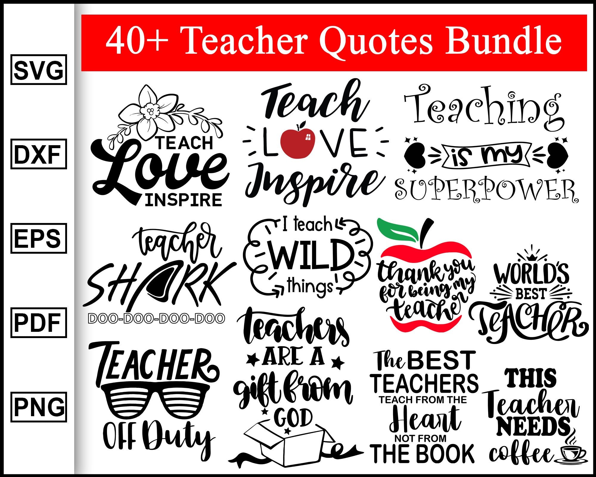 Download Teacher Svg Bundle School Teacher Quote Teacher First Day Of Schoo Editable Svg File