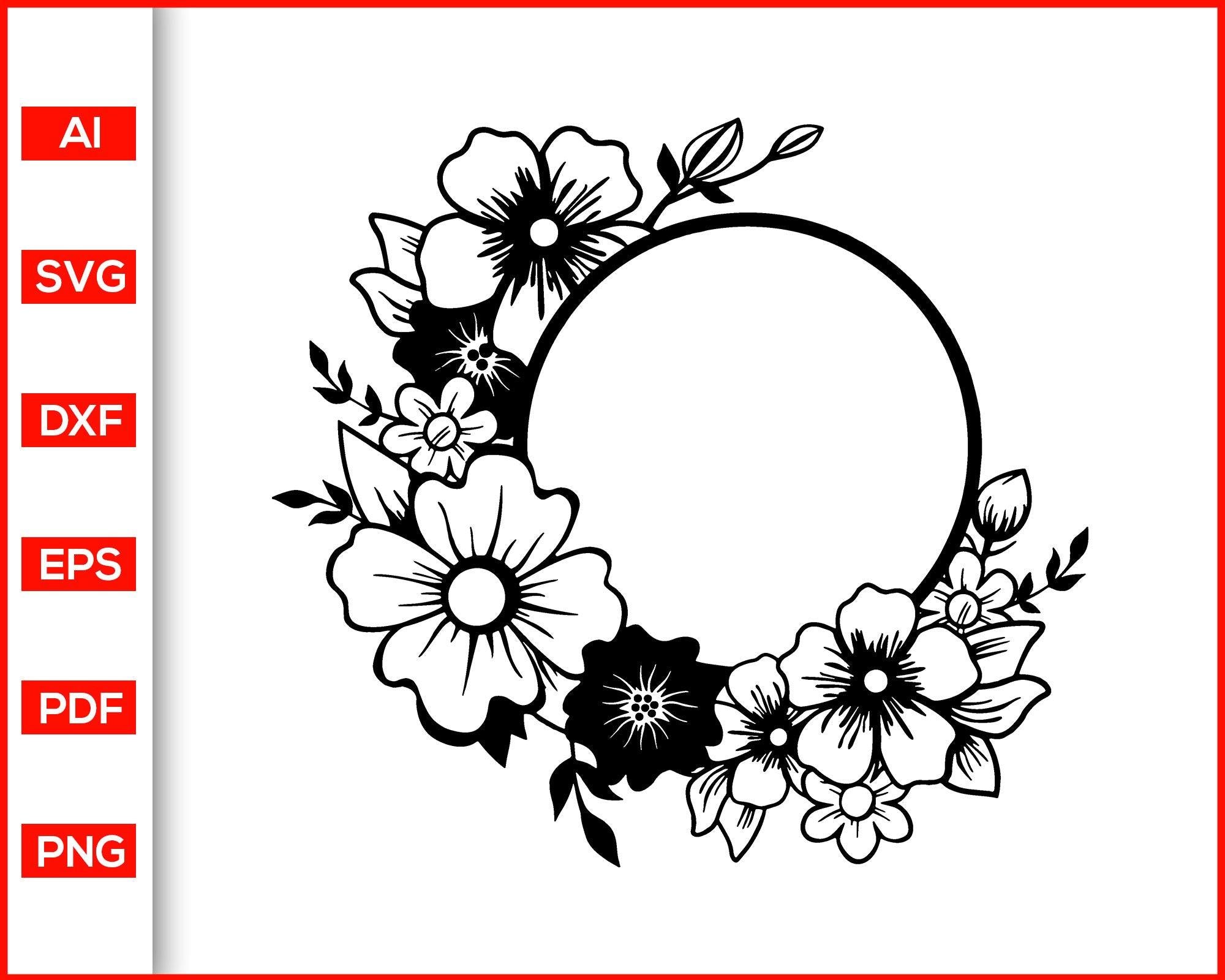 Free Free 227 Flower Frame Svg Free SVG PNG EPS DXF File