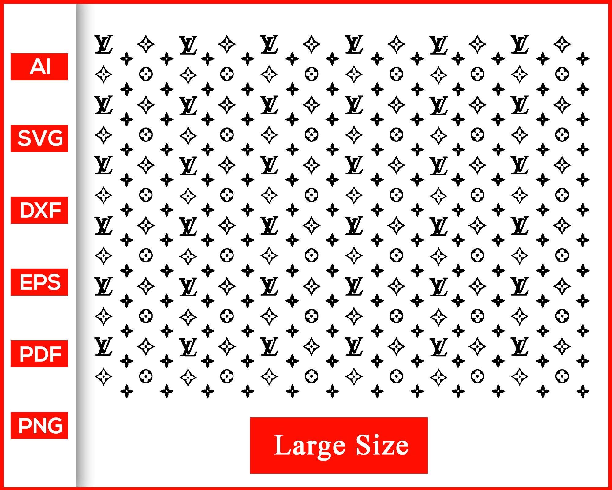 Download Louis Vuitton Repeat Pattern Svg Eps Dxf Silhouette Print Ready Ed Editable Svg File