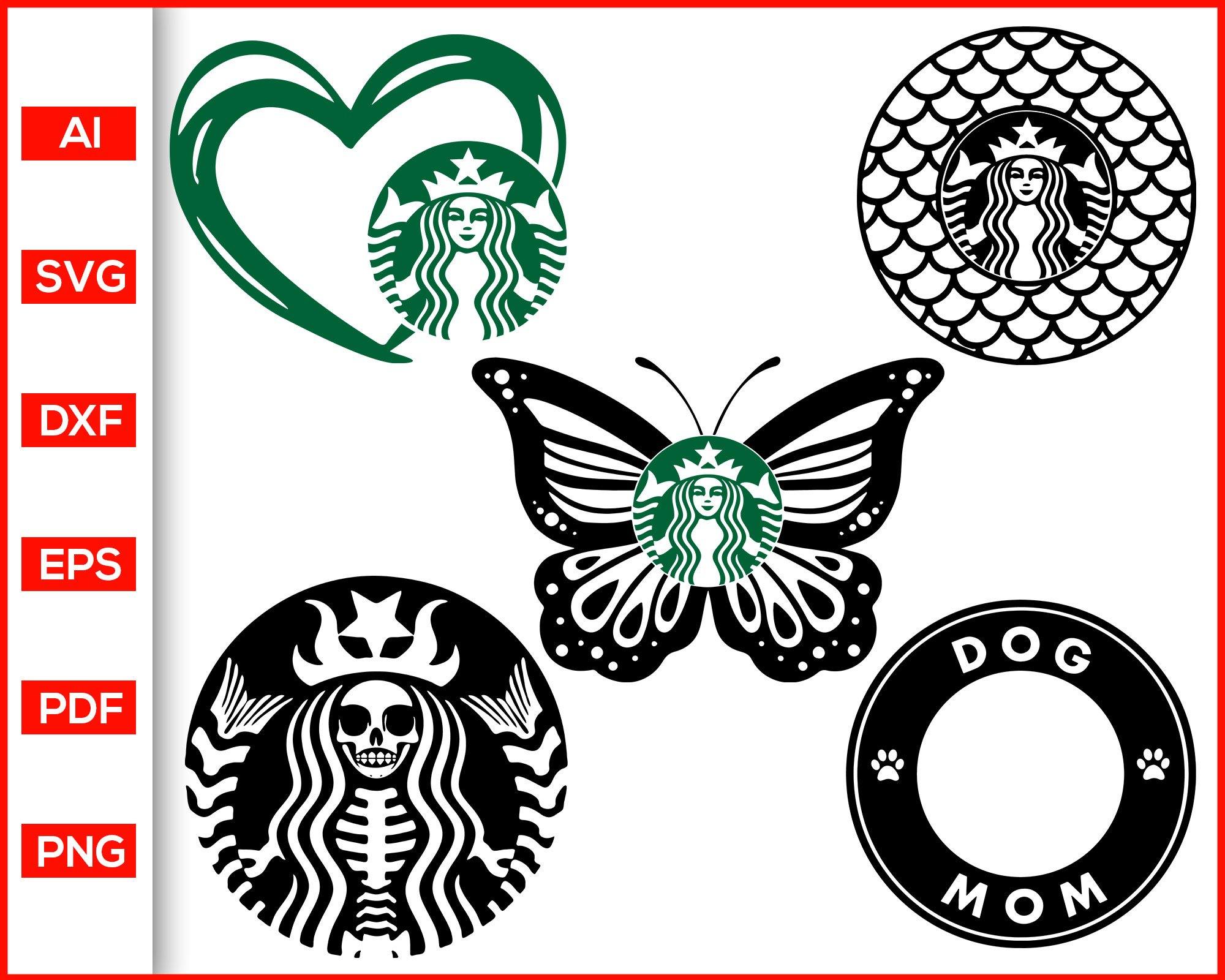 Download Starbucks Svg Bundle Mermaid Starbucks Butterfly Starbucks Editable Svg File