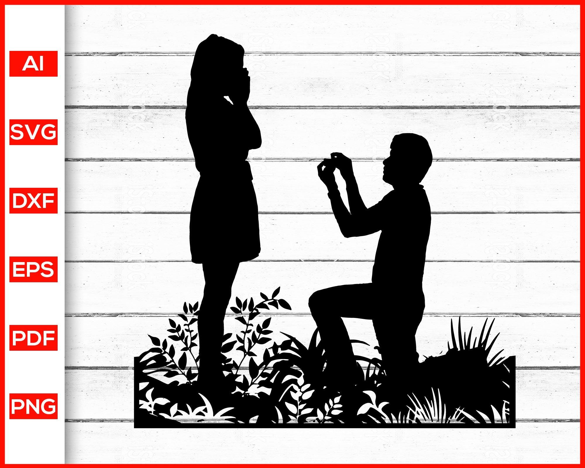 Free Free 219 Wedding Couple Silhouette Svg SVG PNG EPS DXF File