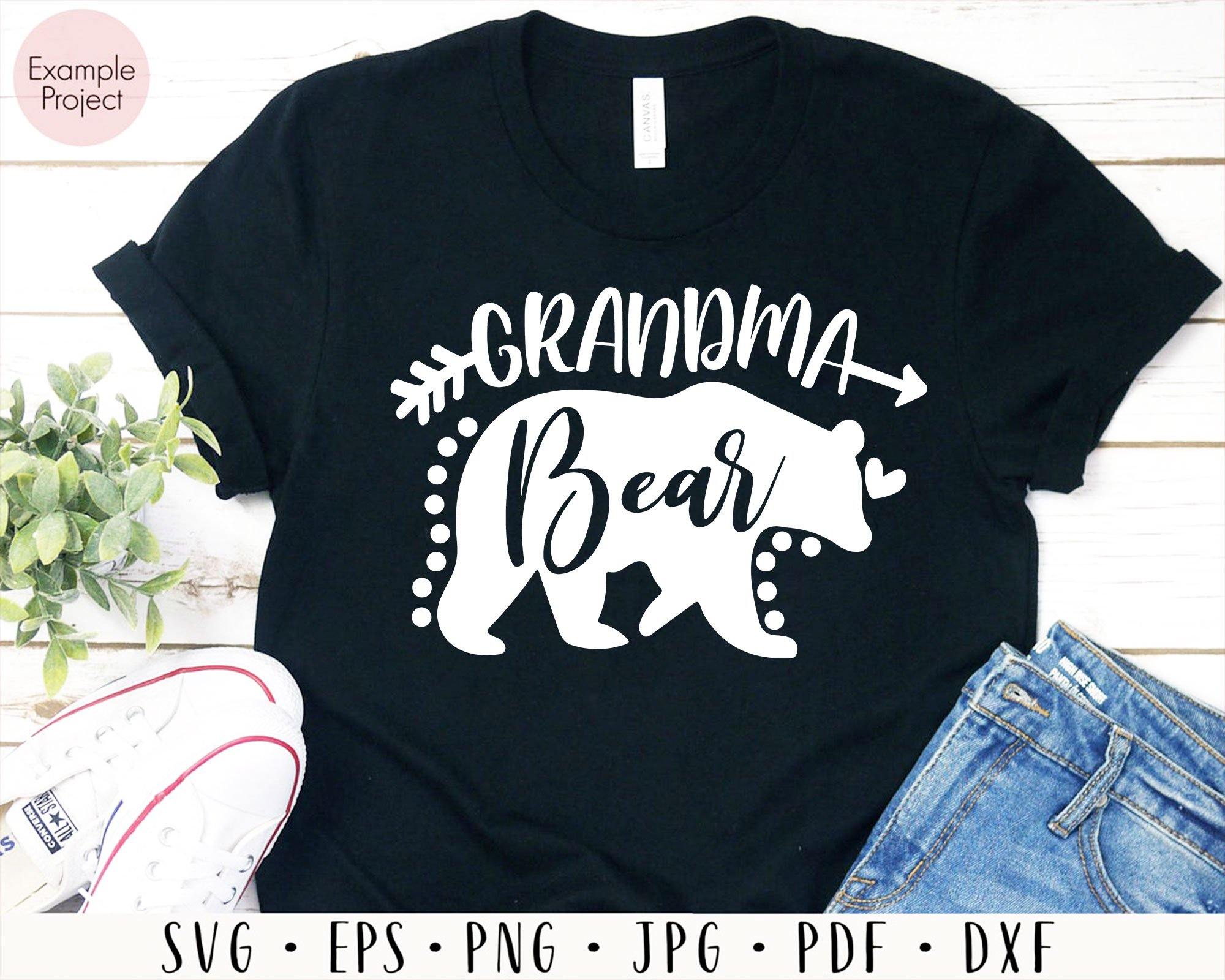 Download Grandma Bear Svg Mom Svg Bear Svg Grandmother Shirts Svg Grandma Q Editable Svg File