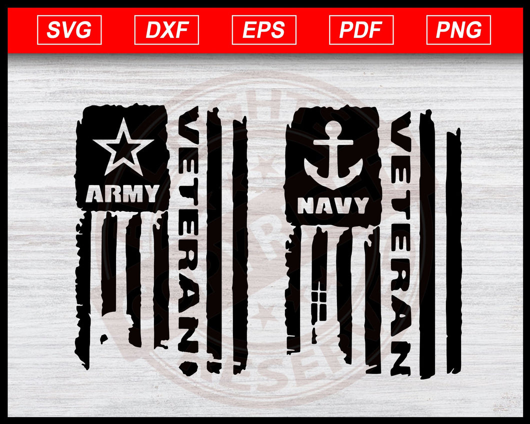 Army Veteran Flag Svg Distressed American Flag Svg Usa Veteran Svg Editable Svg File
