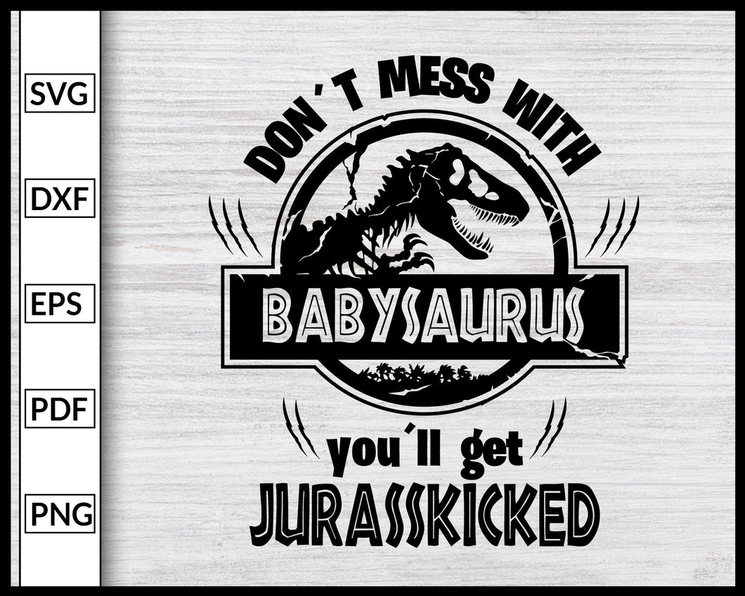 Download Babysaurus Svg Jurasskicked Family Svg Dinosaur Party Svg Mamasaurus S Editable Svg File
