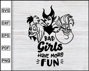Download Bad Girls Have More Fun Svg Disney Bad Girls Halloween Svg Hallowee Editable Svg File