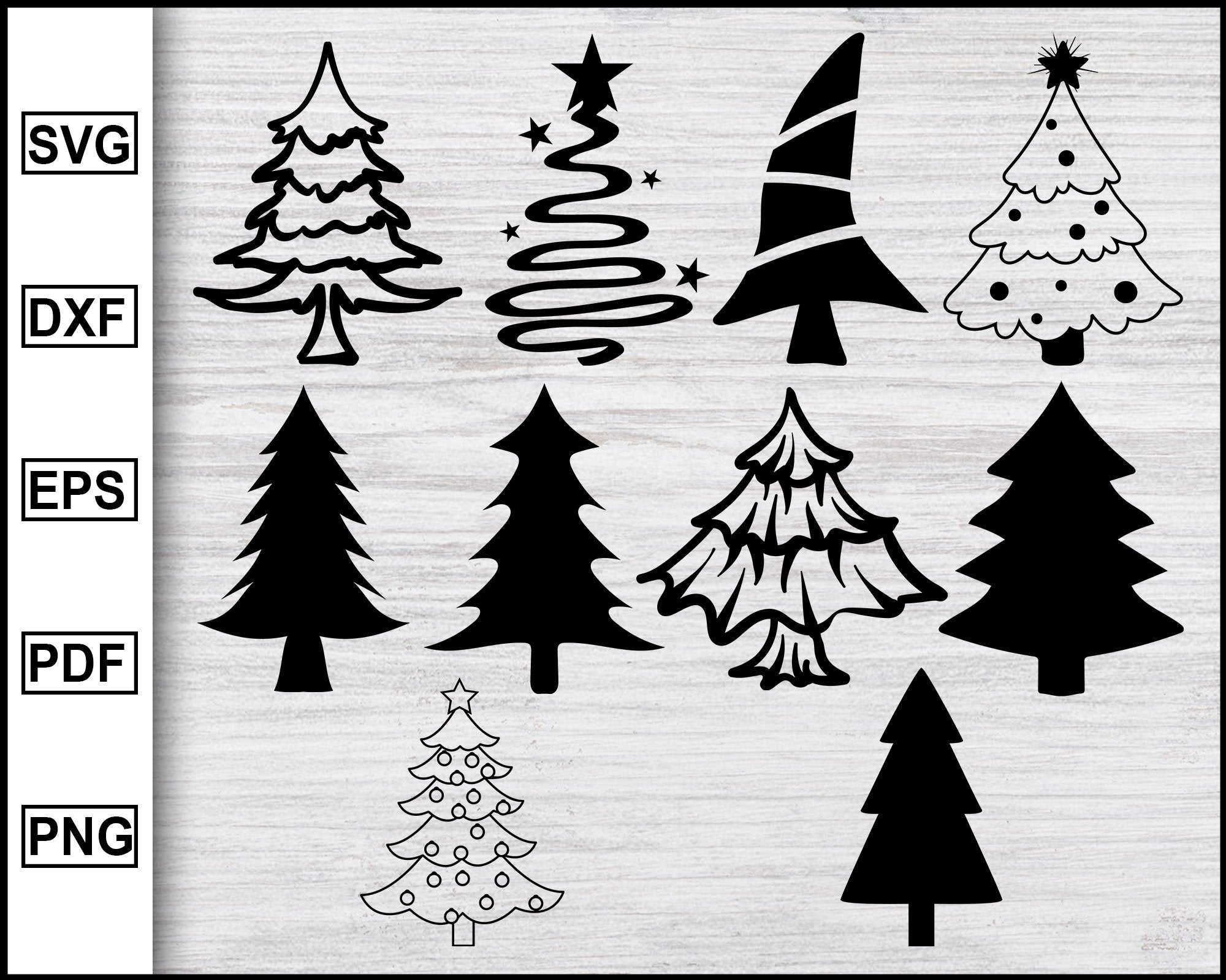Download Christmas Tree Designs Bundle Svg Christmas Svg Christmas Tree Svg Editable Svg File