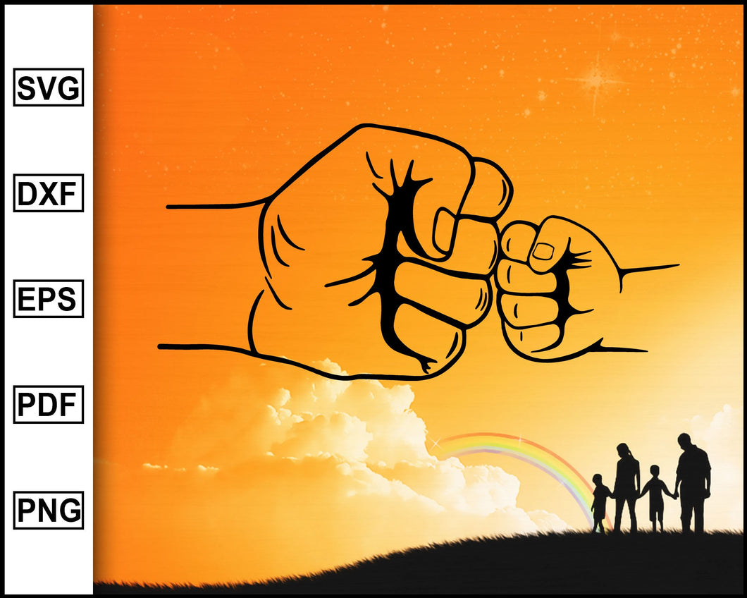 Free Free 74 Dad And Son Fist Bump Svg SVG PNG EPS DXF File