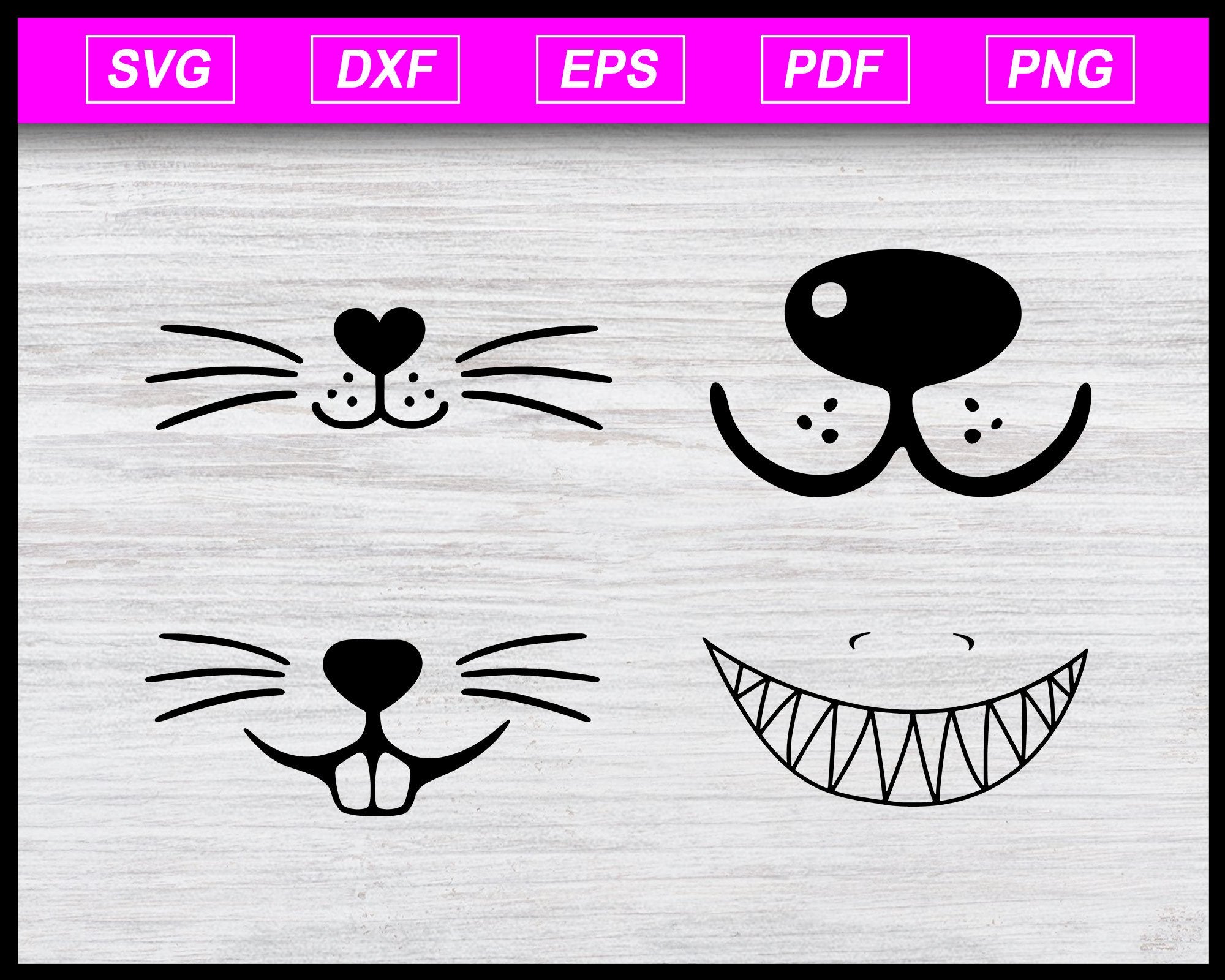 Download Funny Face Mask Svg Bundle Social Distance Animal Mask Design Svg D Editable Svg File