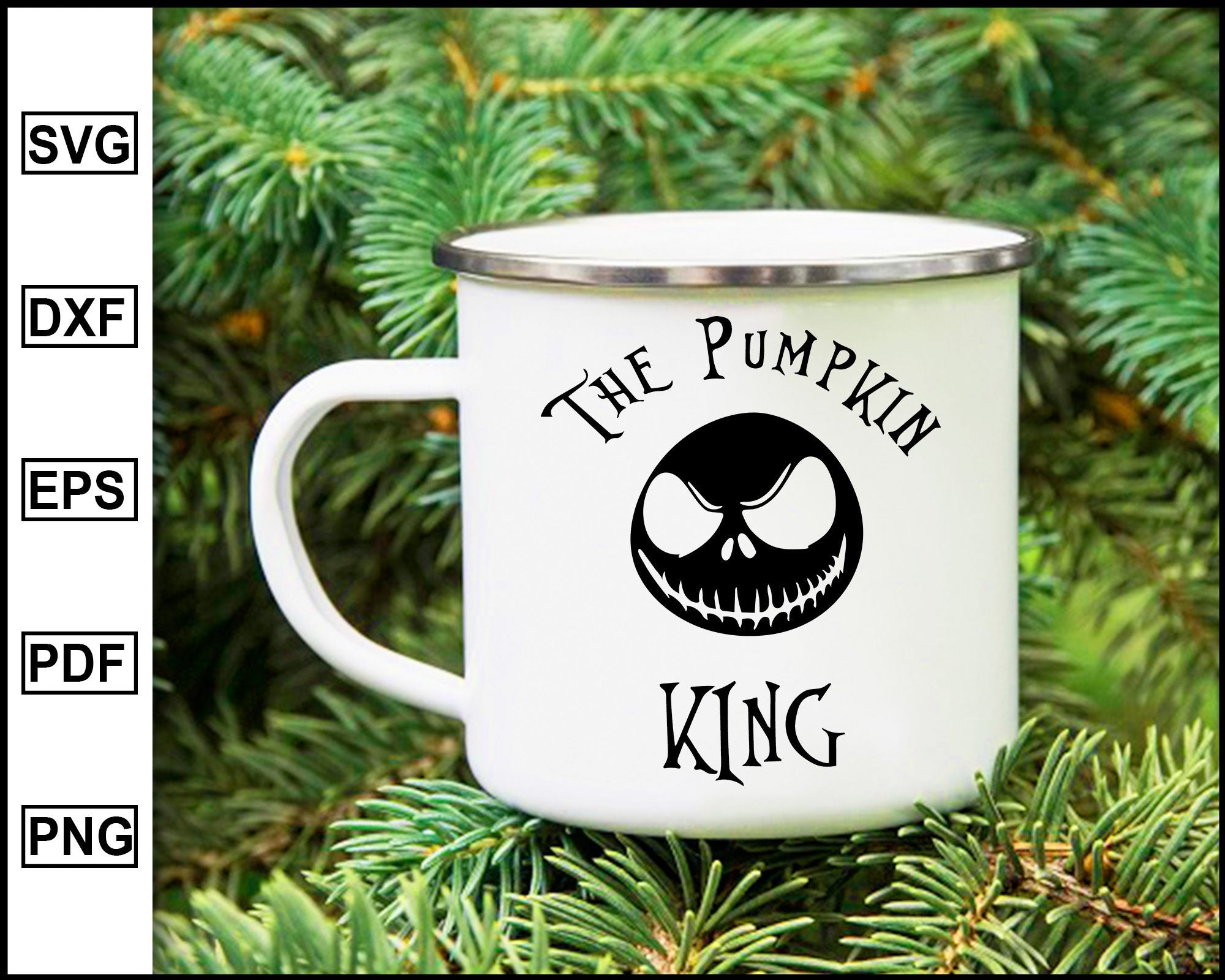 Download The Pumpkin King And The Pumpkin Queen Nightmare Before Christmas Svg Editable Svg File