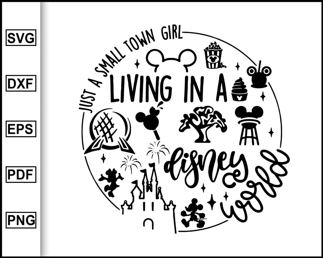 Download Just A Small Town Girl Svg Disney Shirts For Family Vacation Shirts Editable Svg File