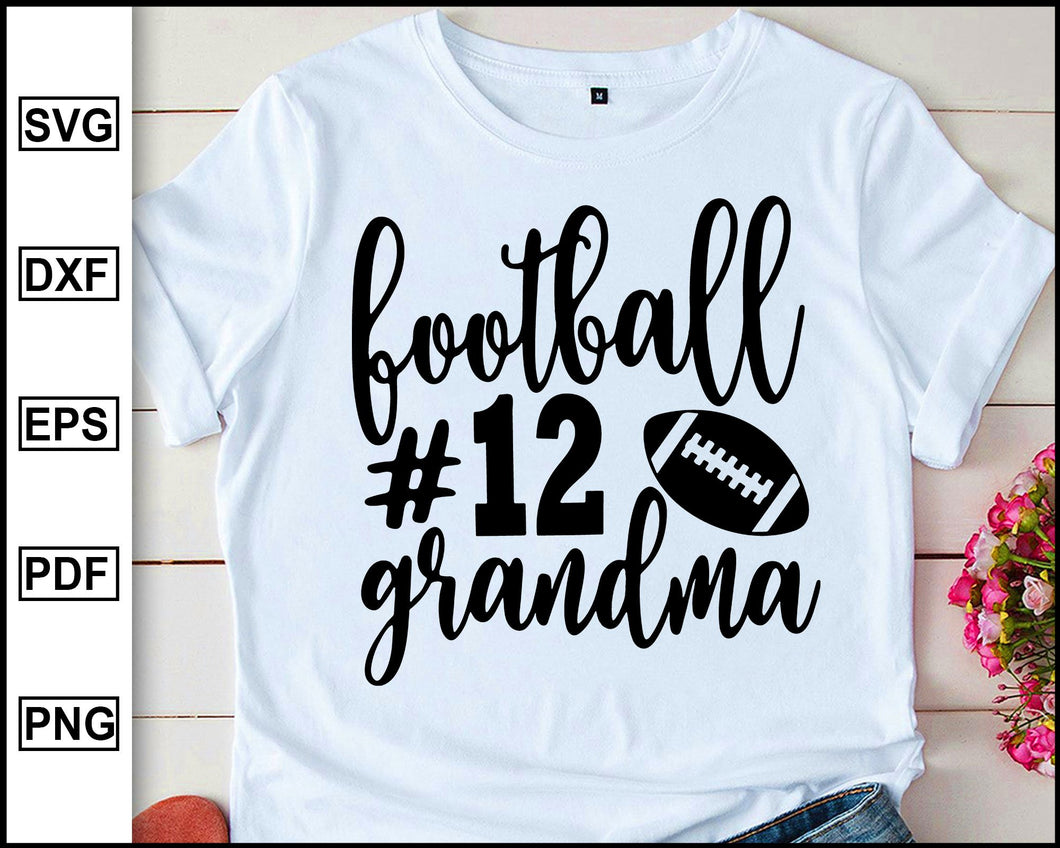 Download Football Silhouette And Cricut Mom Svg Football Svg Files Football Shirt Svg Grandma Svg Football Grandma Svg Dxf Png Kits How To Printing Printmaking