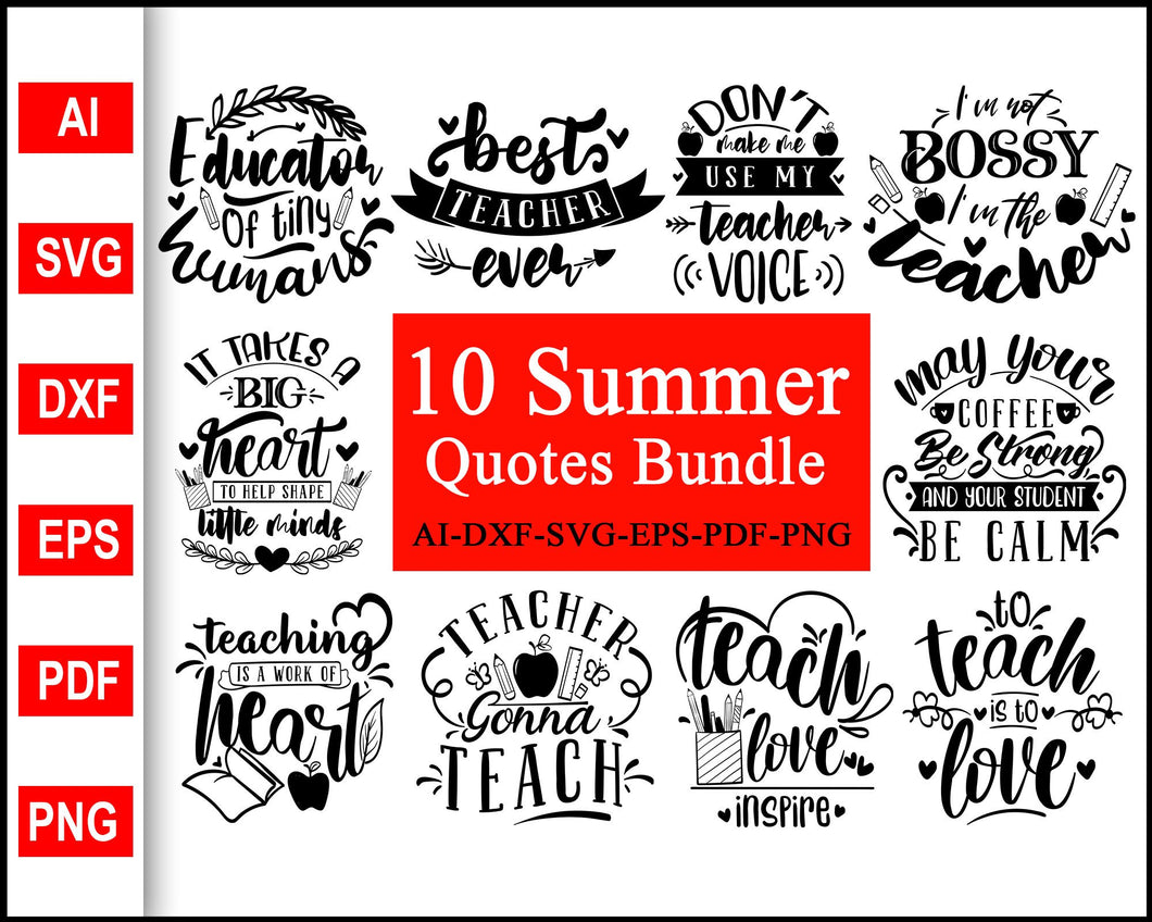 Download Teacher Quotes Bundle Svg Teacher Svg Funny Teacher Quotes Svg Svg Editable Svg File