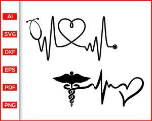 Download Caduceus Svg Nurse Rn Svg Nurse Life Svg Nursing Svg Nurse Cut Fil Editable Svg File