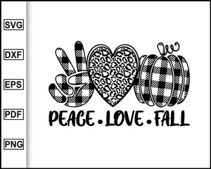 Download Fall Peace Love Pumpkin Svg Fall Svg Thanksgiving Svg Autumn Svg C Editable Svg File