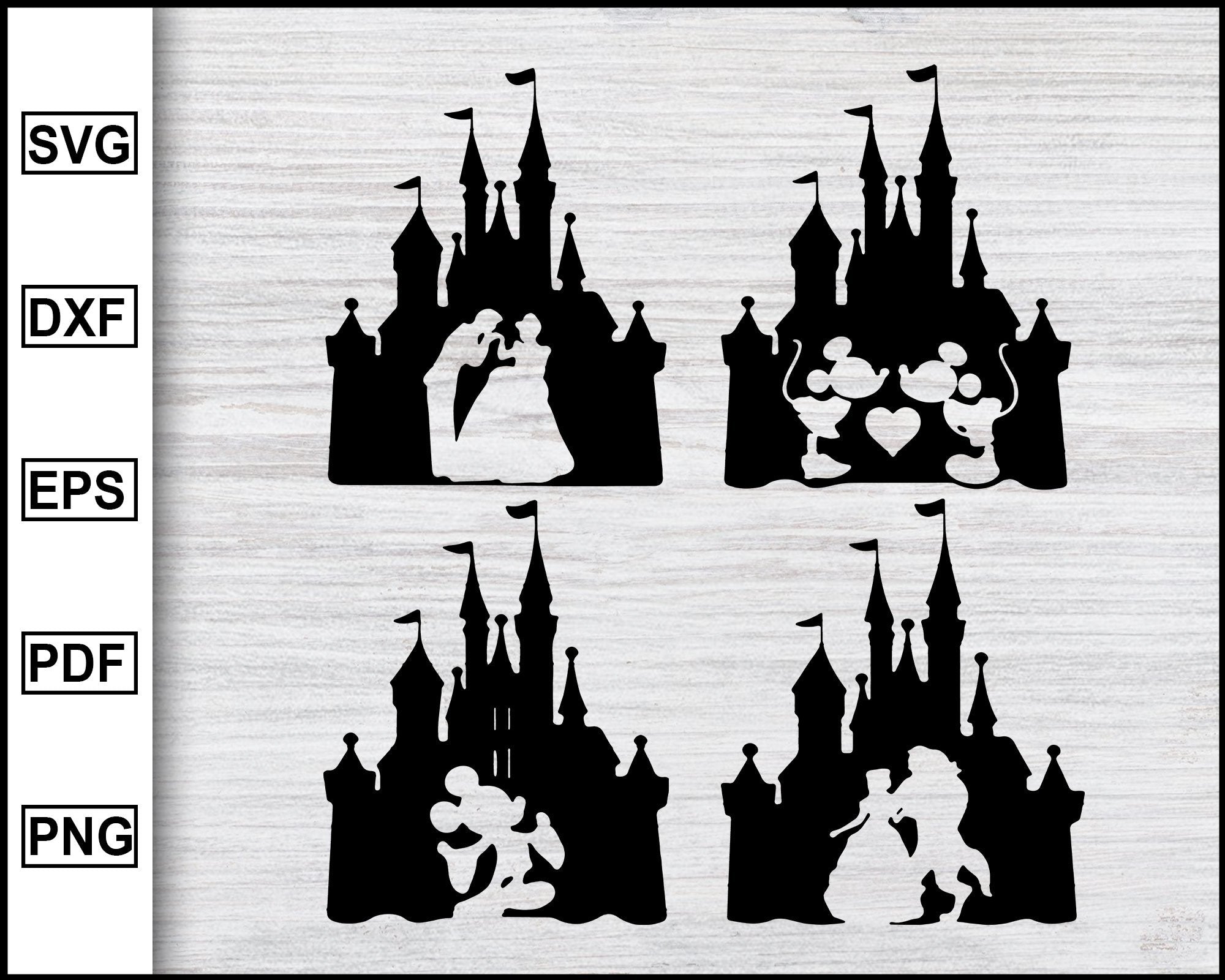Free Free 188 Disneyland Castle Silhouette Svg SVG PNG EPS DXF File