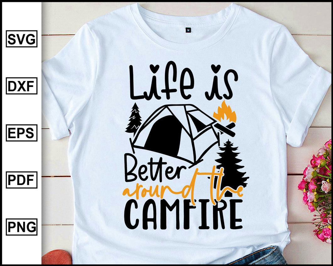 Free Free 186 Life Is Better Camping Svg SVG PNG EPS DXF File