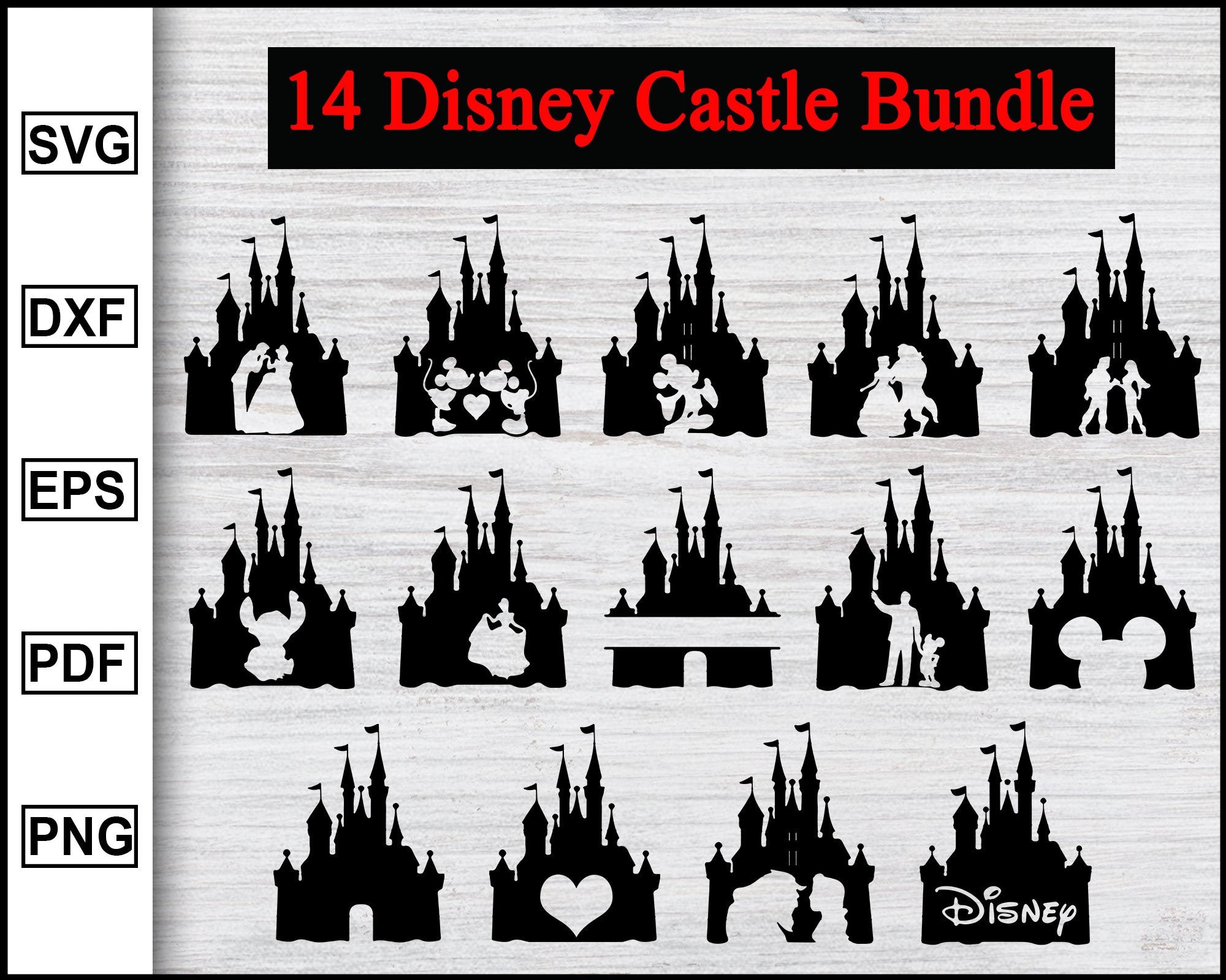 Free Free 160 Vector Disney Castle Silhouette Svg SVG PNG EPS DXF File