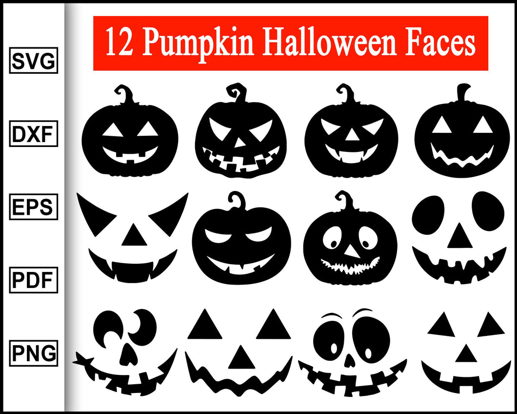 Download Halloween Jack O Lantern Svg Pumpkin Halloween Faces Svg Cut Files C Editable Svg File