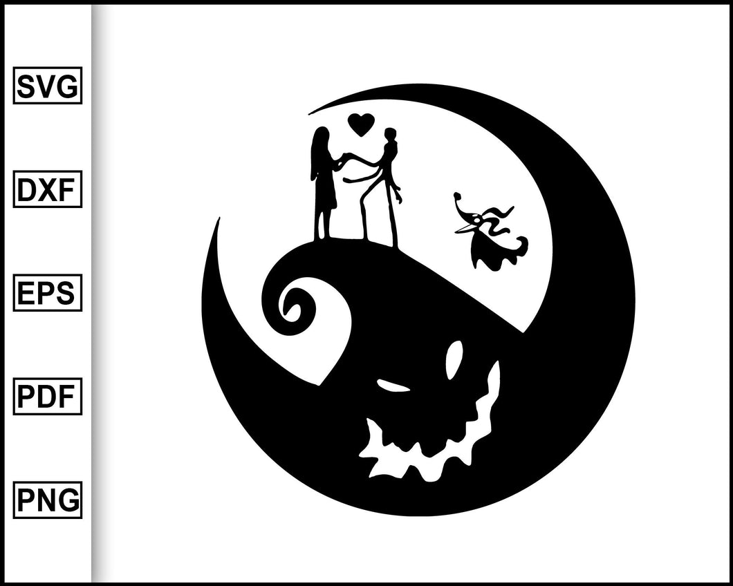 Download Jack Skellington Svg Nightmare Before Christmas Svg Jack And Sally Editable Svg File