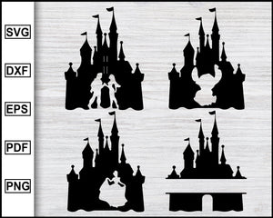Download Disney Castle Svg Bundle Silhouette Clipart Mickey Minnie Svg Editable Svg File