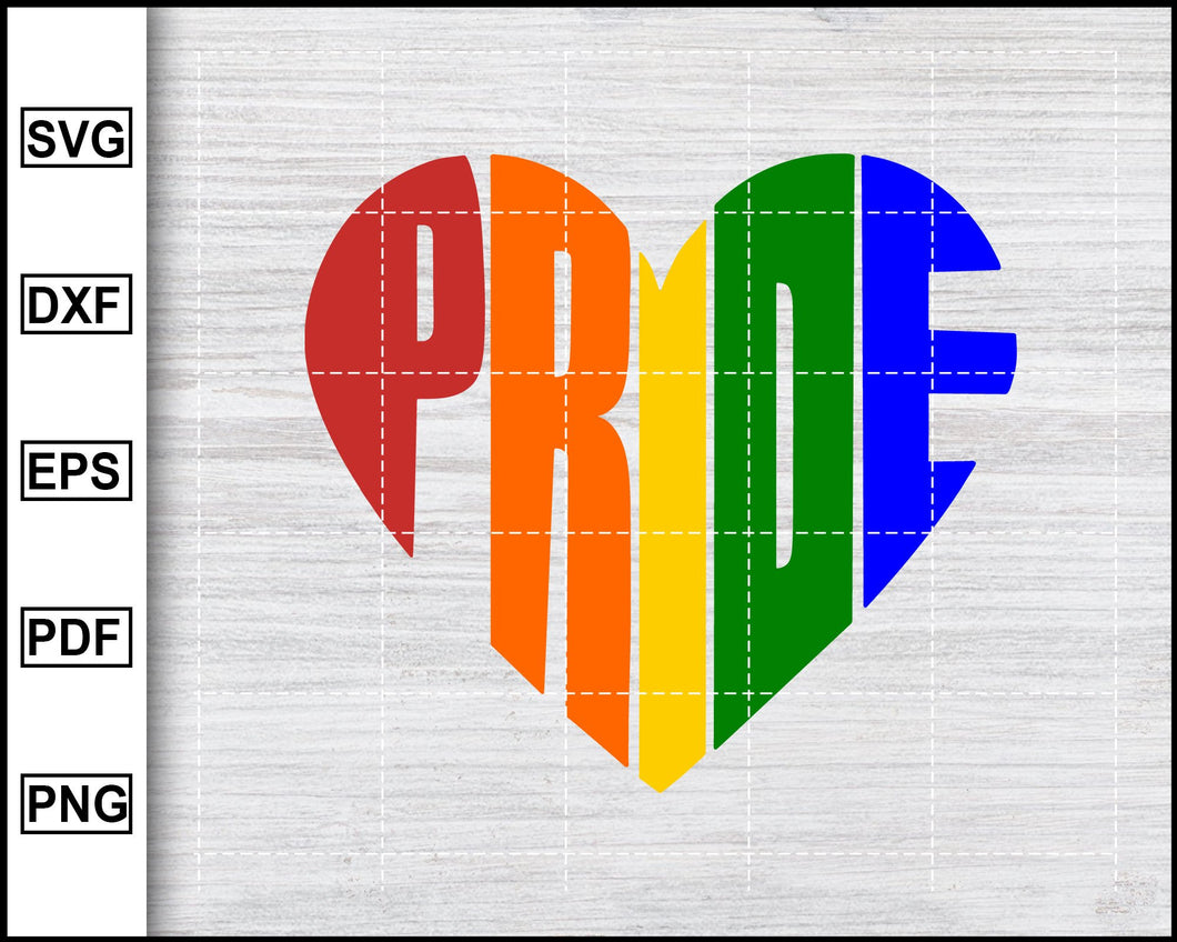 Download Pride Svg Lgbt Svg Gay Pride Svg Heart Svg Files Heart Svg Designs Editable Svg File