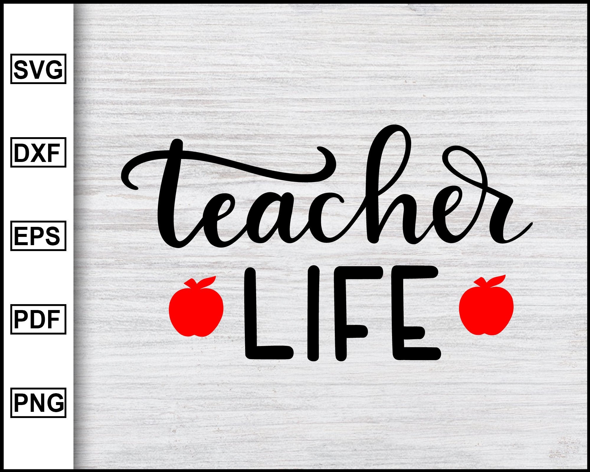 Download Teacher Life Svg Back To School Kindergarten Svg School Svg Teache Editable Svg File