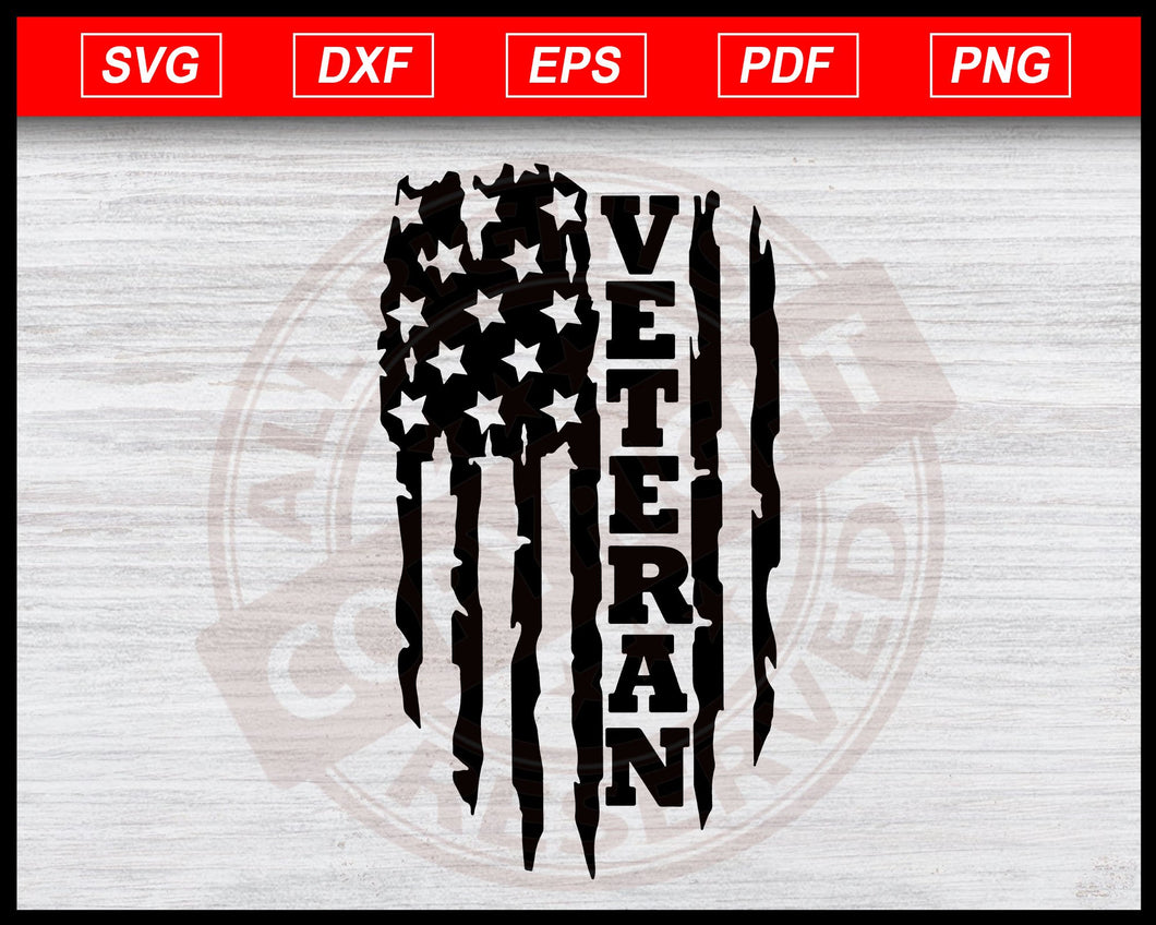 Distressed Usa Flag Svg Veteran Usa Flag American Flag Svg Instant D Editable Svg File