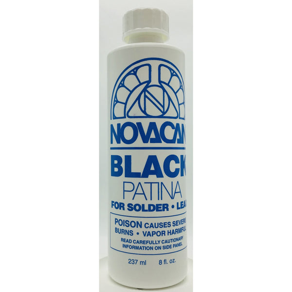 Novacan Black Patina For Lead And Solder 8 oz Bottle – BradstreetGlass