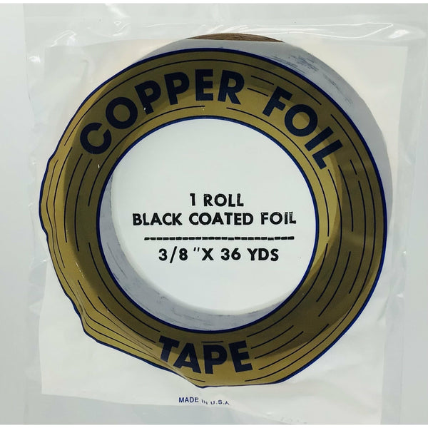 Edco 38 X 36 Yards Black Backed Copper Foil Tape Stained Glass Stuff 1145