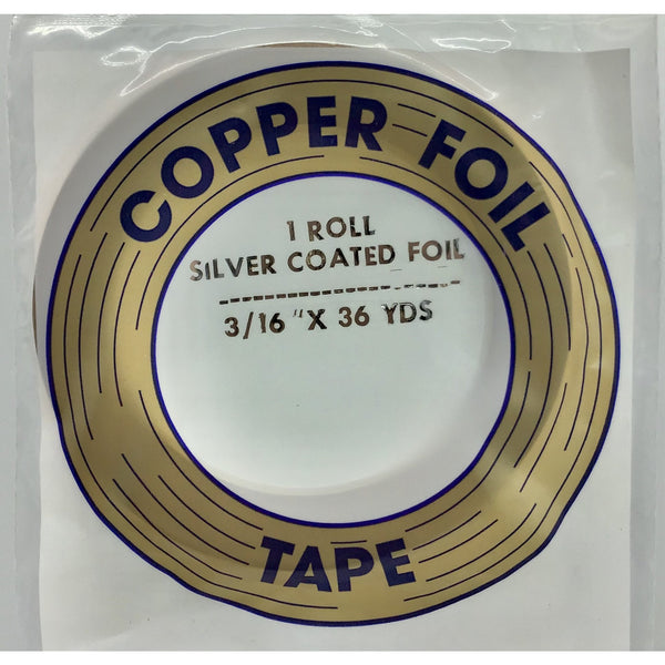 5/16 Copper Foil Tape SILVER BACK 36 yards EDCO