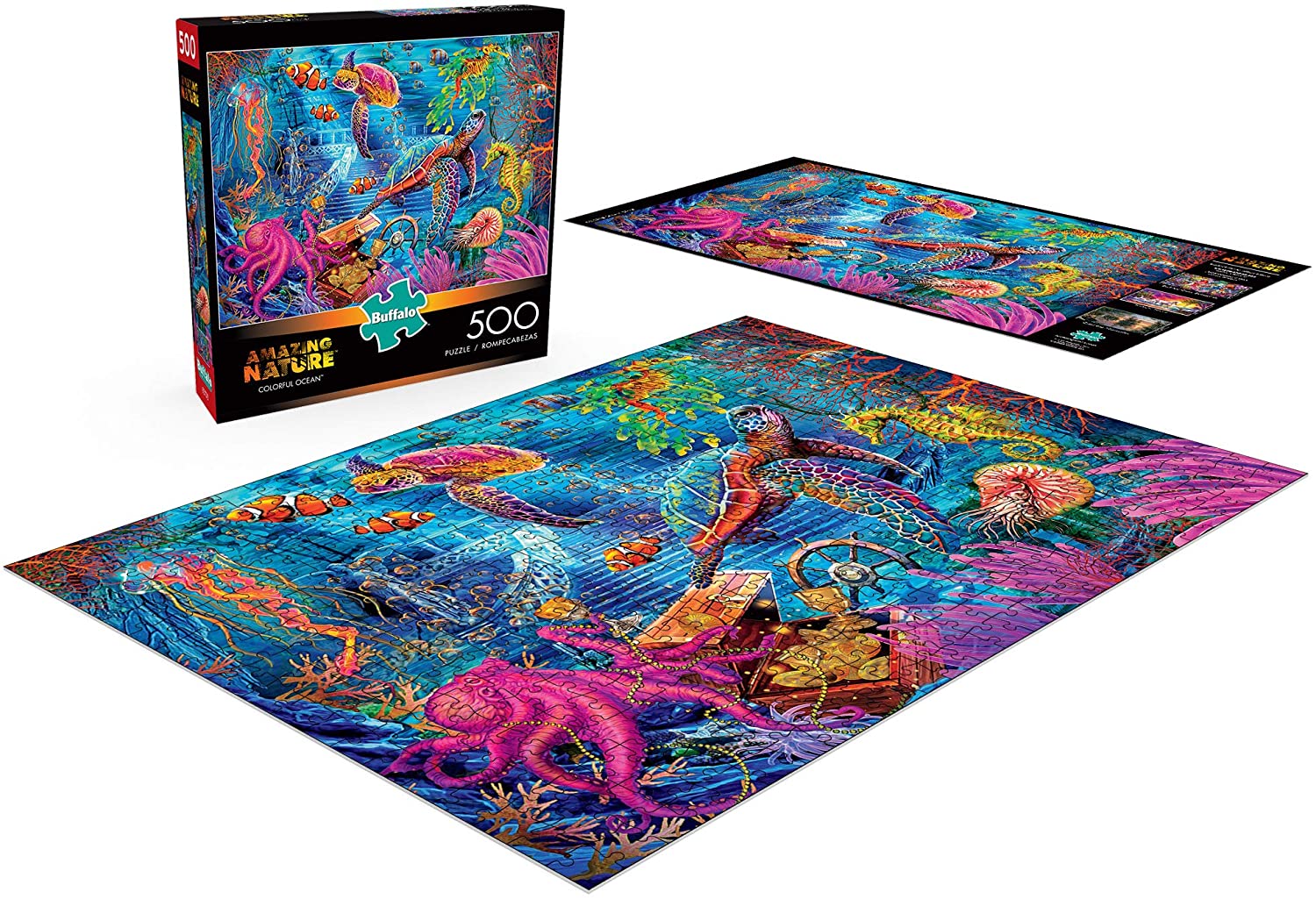 Buffalo Games - Colorful Ocean - 500 Piece Jigsaw Puzzle | I Love Puzzles