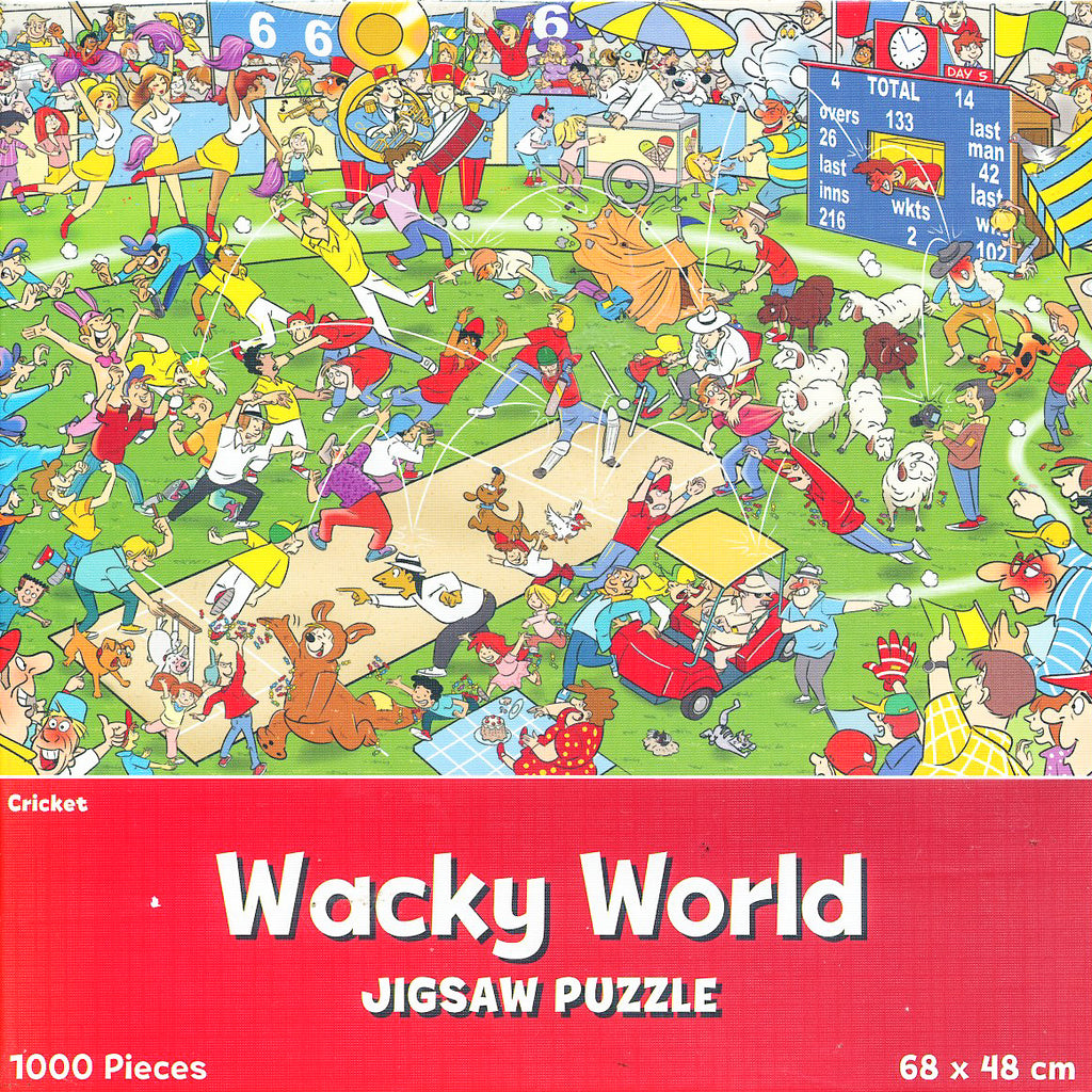 Wacky World - Cricket 1000 Piece Jigsaw Puzzle | I Love Puzzles