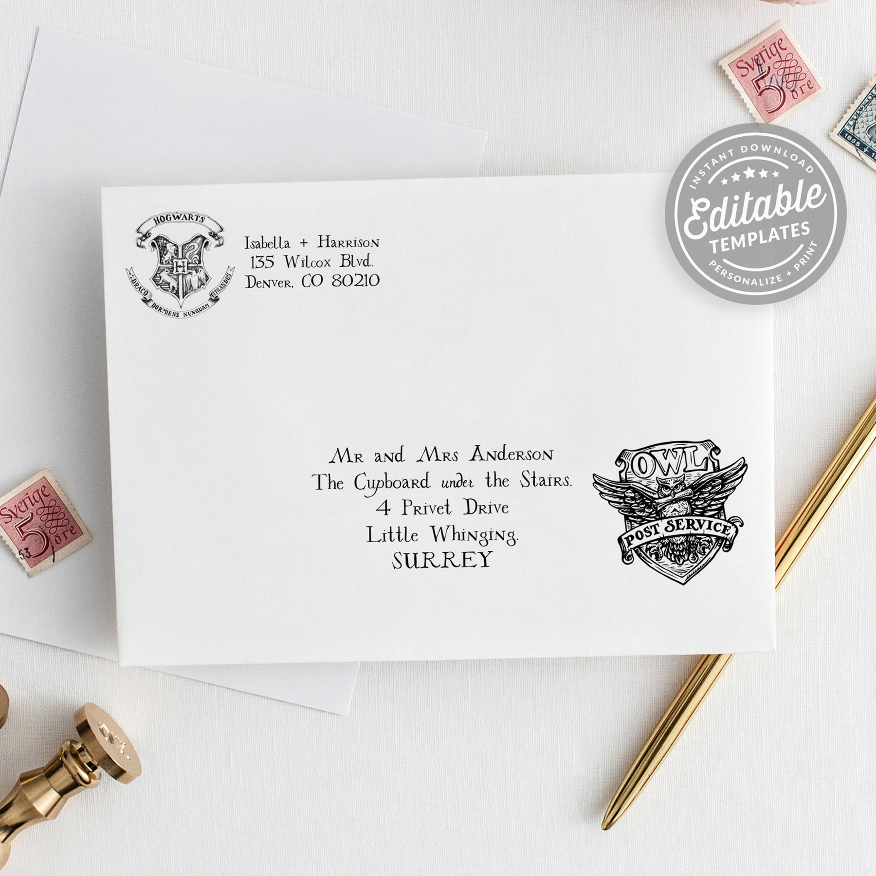 Harry Potter Envelope SVG: Capture the Magic of Hogwarts with Enchanting Stationery