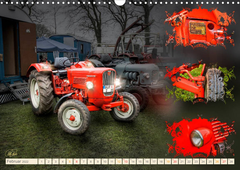 Oldtimer - Traktoren Parade (Wandkalender 2022 DIN A3 quer)