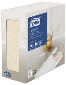 Tork Linstyle Cutlery Bag Napkins 39cm Cream | 509601