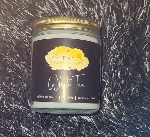 white tea scented candle