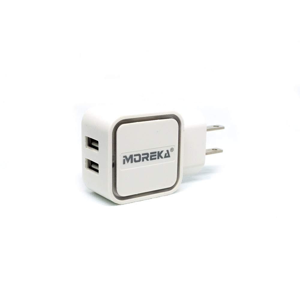 Cargador Moreka M-168 dos entradas USB a v8 carga rápida – cellularplanet
