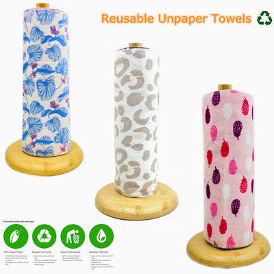 50Pcs/Roll From Reusable Lazy Rags Bamboo Towels Wet And Dry For Kitchen ~