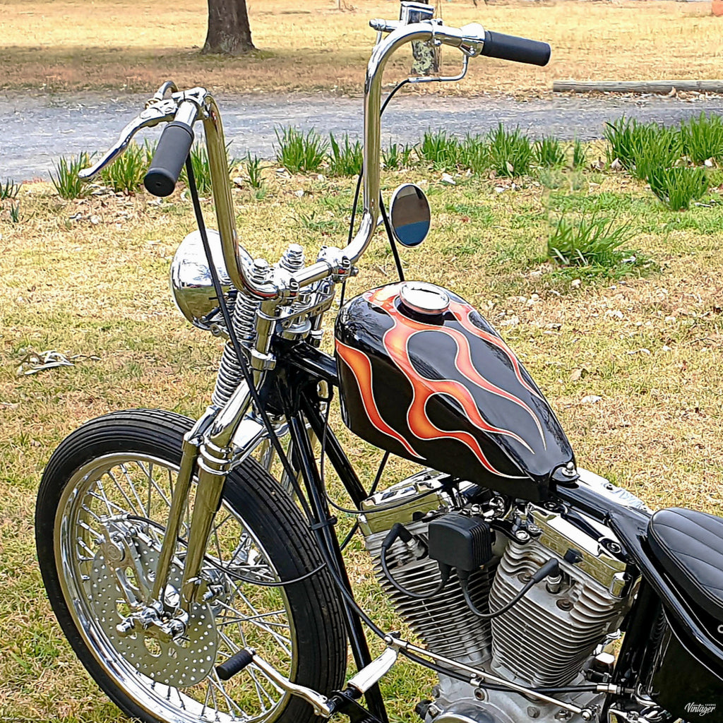 chopper ape hangers barcraft handlebars harley