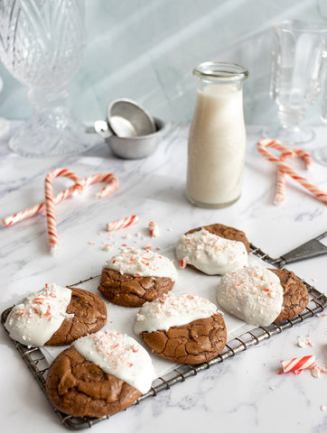 yumearth candy cane brownie cookies