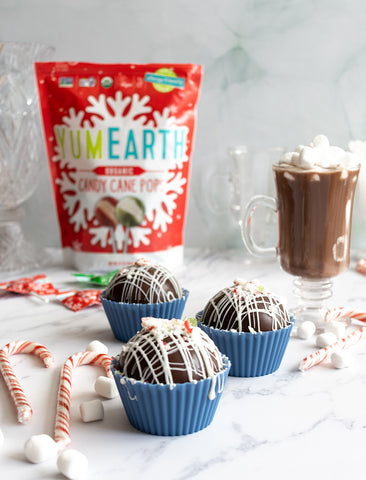 yumearth candy cane cocoa bombs