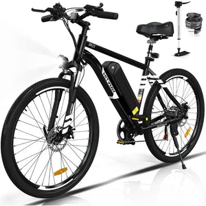 Electric Bike for Adults, 26" × 2.125/3.0/4.0 Fat Tire E Bike 12Ah/15Ah Removable Electric Bicycle, 500W/750W Mountain - Crazy RC Toys