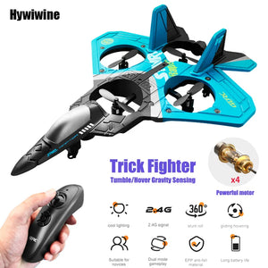 RC Airplane Remote Control Plane 2.4G Gravity Sensor Aircraft Tough Epp Glider - Crazy RC Toys - Rc Paper Plane