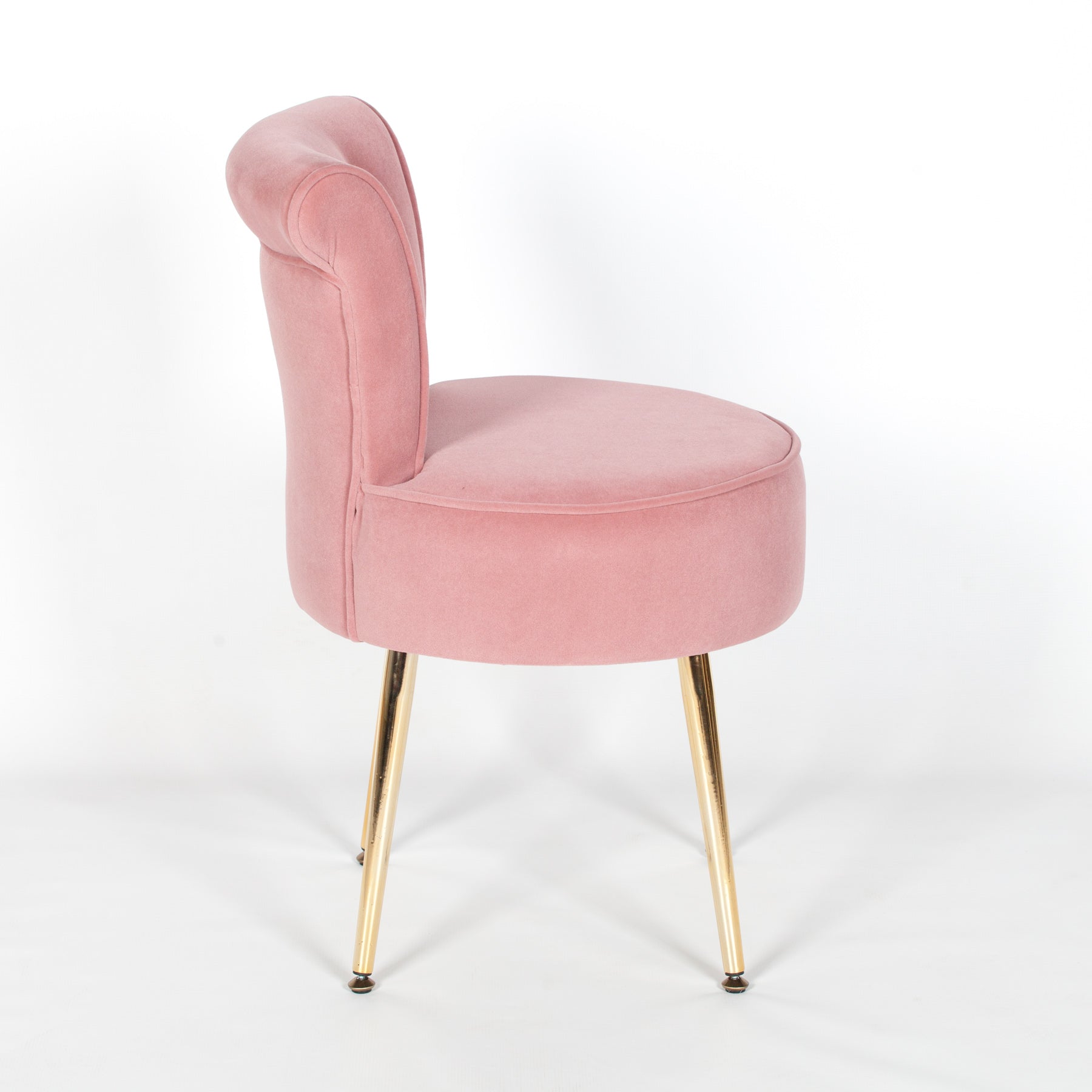 velvet pink dressing table chair